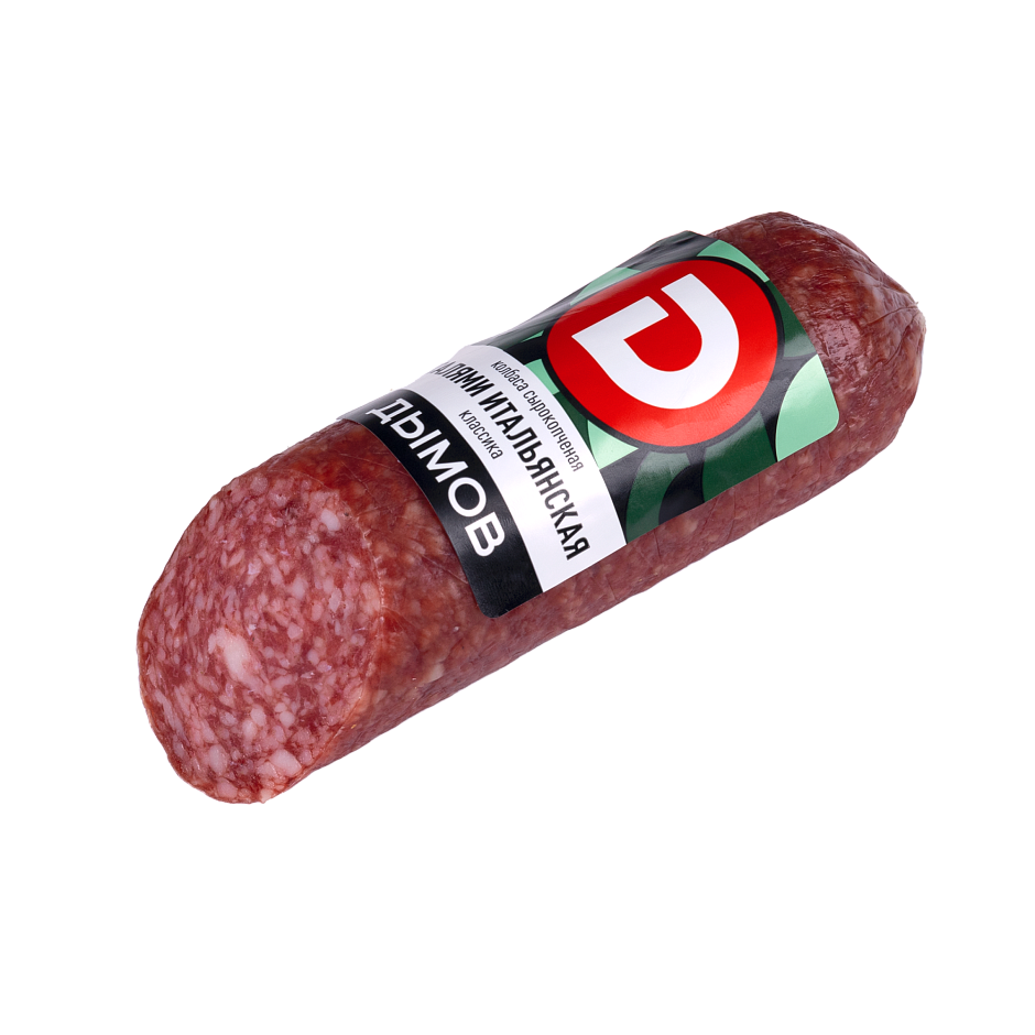 Колбаса сырокопчёная Салями Итальянская классика, срез