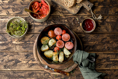 Как поджарить мясо для тёплого салата