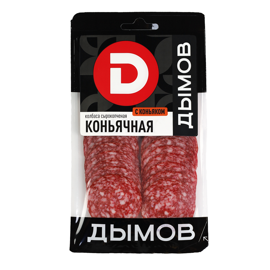Нарезка колбаса сырокопчёная "Коньячная"