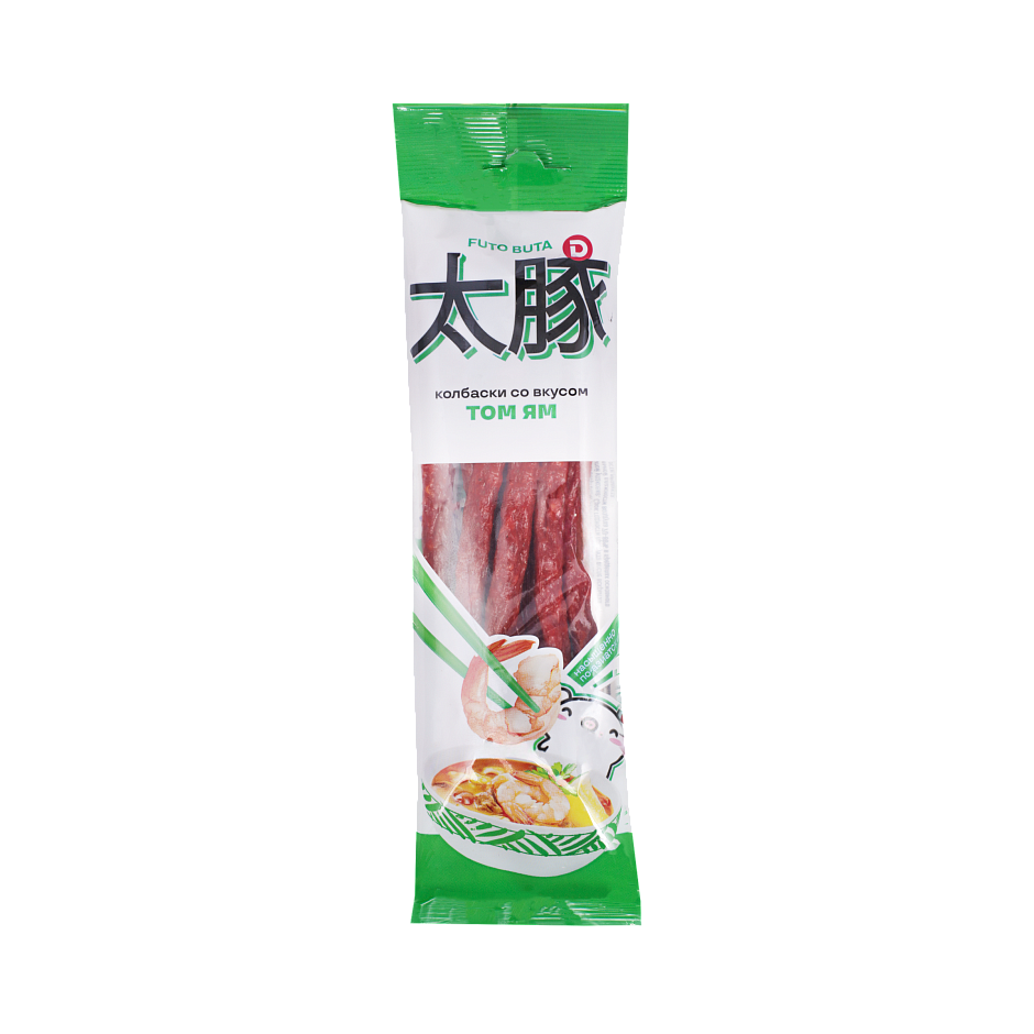 Колбаски сырокопчёные со вкусом Том Ям