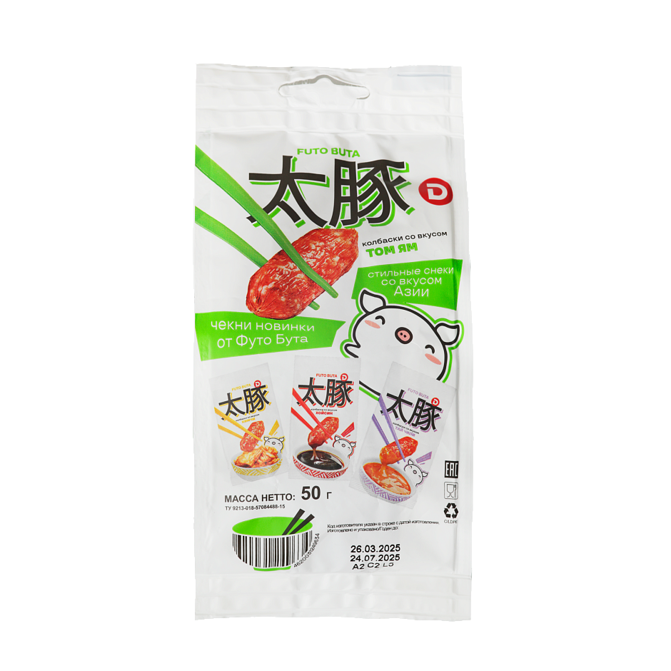 Колбаски Futo Buta со вкусом Том Ям