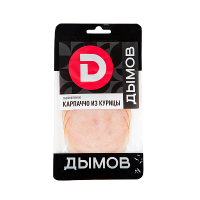 Карпаччо из курицы сырокопчёное, нарезка